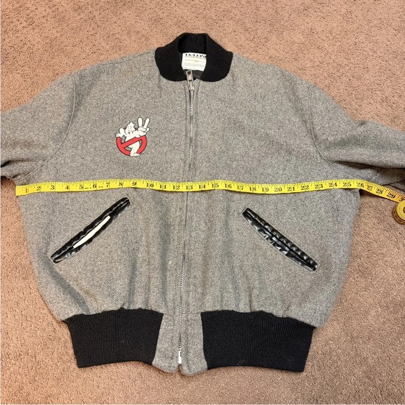 Vintage Ghostbusters 2 Delong Movie Promo Bomber Wool 80s Jacket Size 44 READ - Picture 7 of 10